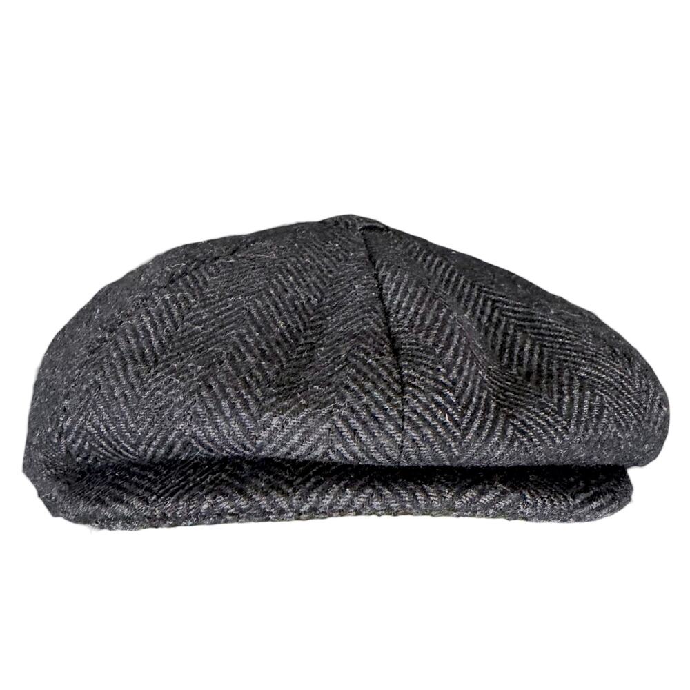 Peaky Blinders Authentic Headwear Wool Blend Newsboy Flat Cap XL Herringbone - Picture 6 of 6